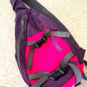 Patagonia sling bag.
